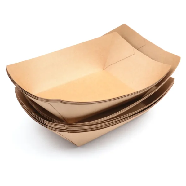 Snackschale-MEDIUM , Kraft - Schiff Model/Boat Tray , (10Oz - 300ml ) (10 Pack x 100 Stück ) – Bild 2