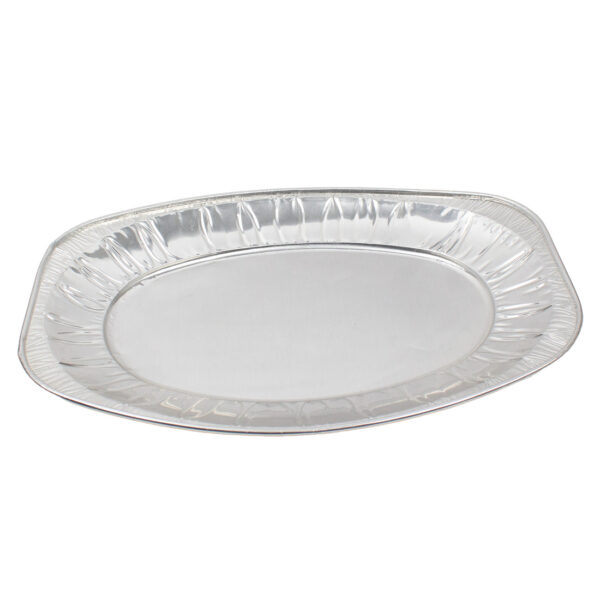 100 Stück – Alu-Servierplatte V350G oval, 33 cm (10x10 Stück)