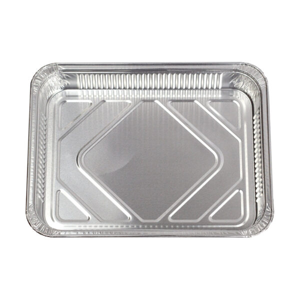 800 Stück – Alu-Menüschale R879-930G, flach, ungeteilt (8 Pack x 100 Stück)