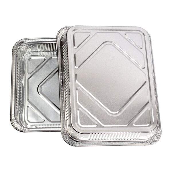 800 Stück – Alu-Menüschale R879-930G, flach, ungeteilt (8 Pack x 100 Stück) – Bild 2