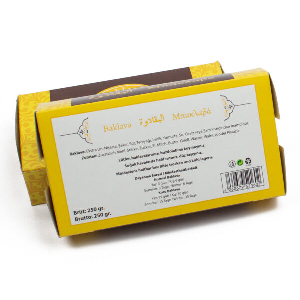 100 Stück – Baklava Faltschachteln mit Druck, 250 g – Bild 2