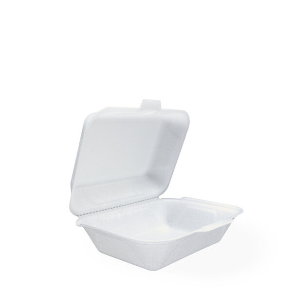 Lunchbox IP 9, Klein, Weiß, laminiert – Ideal für kleine Portionen im Gastro-Bedarf