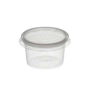 Salatbox, Dressingbecher mit Deckel, 30cc – Die praktische Verpackung für Dressings und Saucen