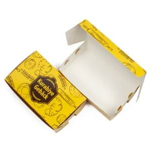 100 Stück – Kurabiye Faltschachteln mit Druck, 1.000 g