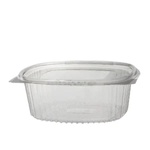 400 Stück Salatschale, Klappschale Oval, 1000ml – Geräumige Klappschale für Hauptgerichte und Salate