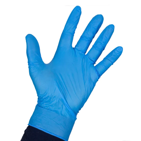 1000 Stück - 10 Kartons – Nitril Einweghandschuhe, Lebensmittelechte Handschuhe, MEDIUM, mikrotexturierte Fingerspitzen, puderfrei, latexfrei, unsteril, VIOLETT BLAU – Bild 7