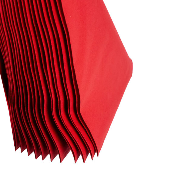2000 x Bulkysoft Servietten Rot- 40x40cm - 2 lagig , 1/4 Zellstoff (20x100stk) , 40x40cm – Bild 3