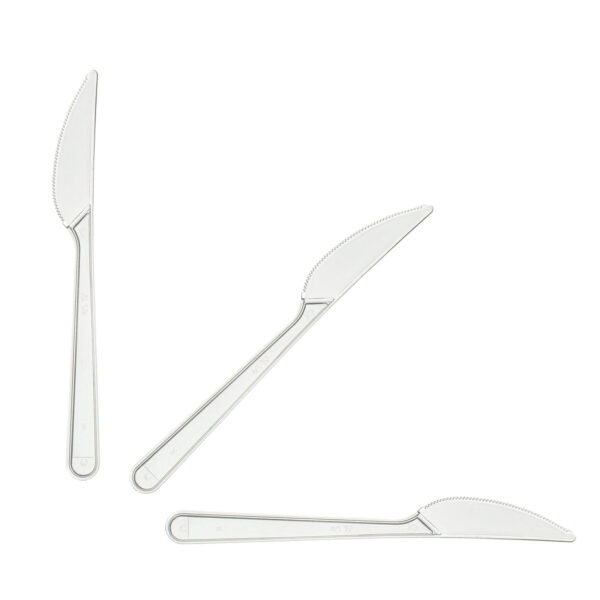1000 Stück Mehrweg Plastik Messer ,Delux ,19cm , ( 10x100 ) – Bild 2