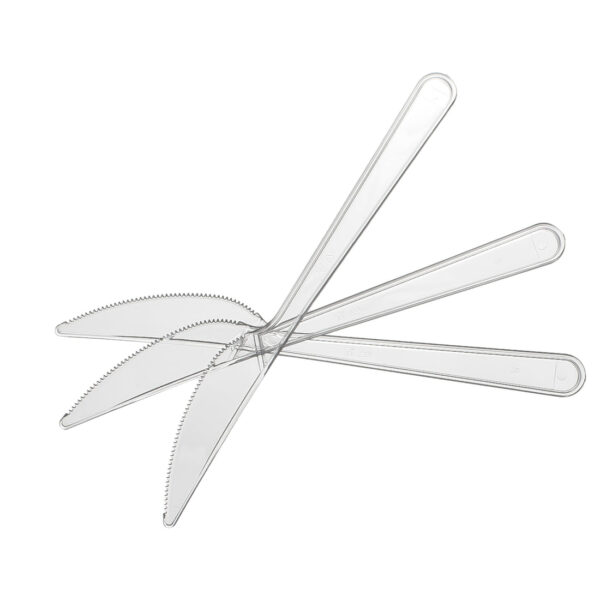 1000 Stück Mehrweg Plastik Messer ,Delux ,19cm , ( 10x100 ) – Bild 3