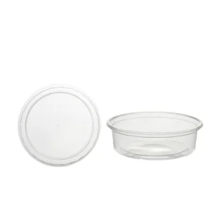 Salatbox, Feinkostbecher, 200cc, Kombi Verpackung, Eckig – Perfekt für mittlere Portionen