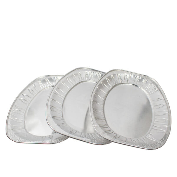100 Stück – Alu-Servierplatte V350G oval, 33 cm (10x10 Stück) – Bild 2