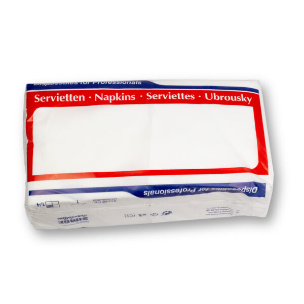 Servietten, Standard Zellstoff, 1-lagig, geprägt (2 Stück/Pack, 33x33 cm) – Bild 2