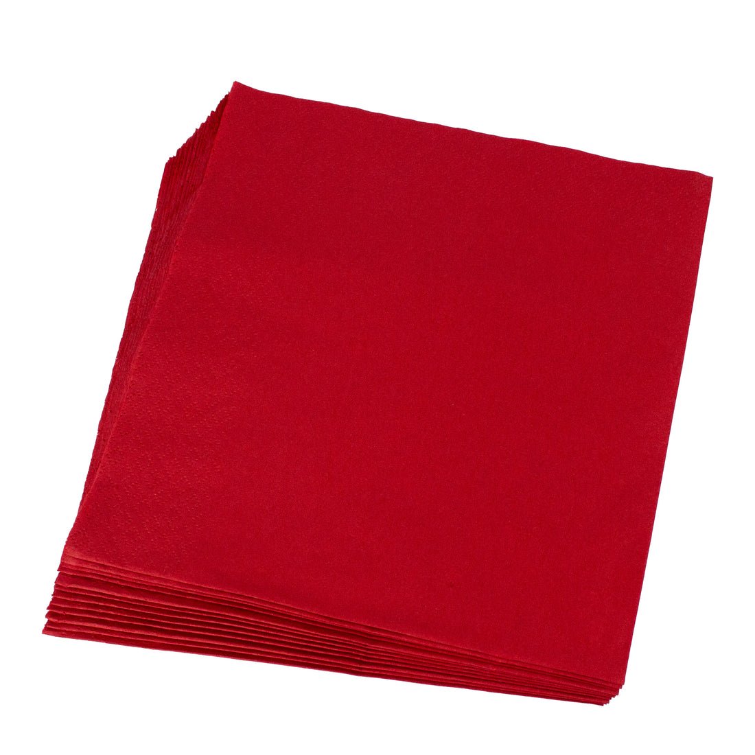 2000 x Bulkysoft Servietten Rot- 40x40cm - 2 lagig , 1/4 Zellstoff (20x100stk) , 40x40cm
