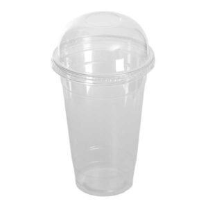 800 Stück – Deckel für Smoothie Becher (Shaker, PET), Ohne Loch