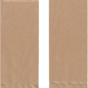Braun Snackbeutel / Hot Dog Beutel , 9x21 cm , Unbedruckt
