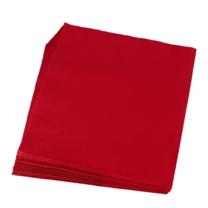 Bulkysoft Servietten Rot - 33x33cm - 2 lagig , 1/4 Zellstoff ,     20x100stk