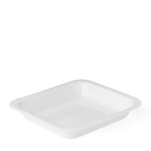 Menüschale 601 1-geteilt 262×247×40 mm weiss laminiert 1400 ml