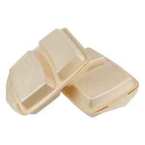 Dinner-Box 2 teilig 220x285x75 mm Champagner laminiert