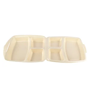 Dinner-Box 3 teilig 220x285x75 mm Champagner laminiert